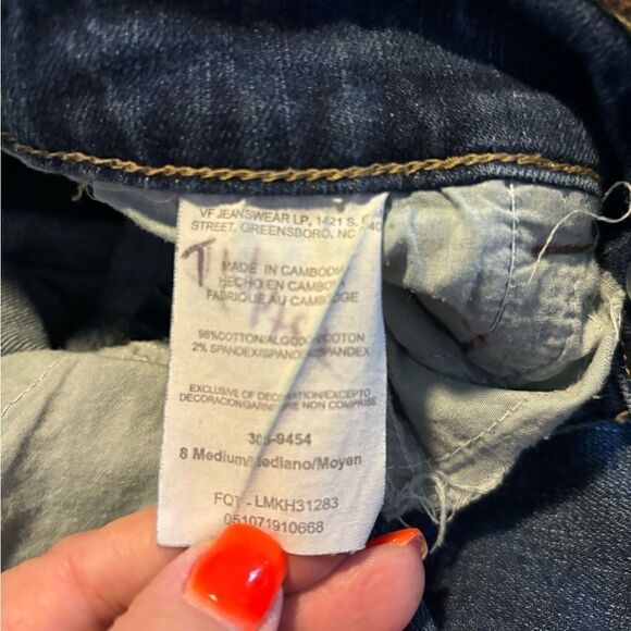 Lee Women's Natural Bootcut Jeans Just Below the Waist Dark Wash Size 8 - Picture 5 of 7